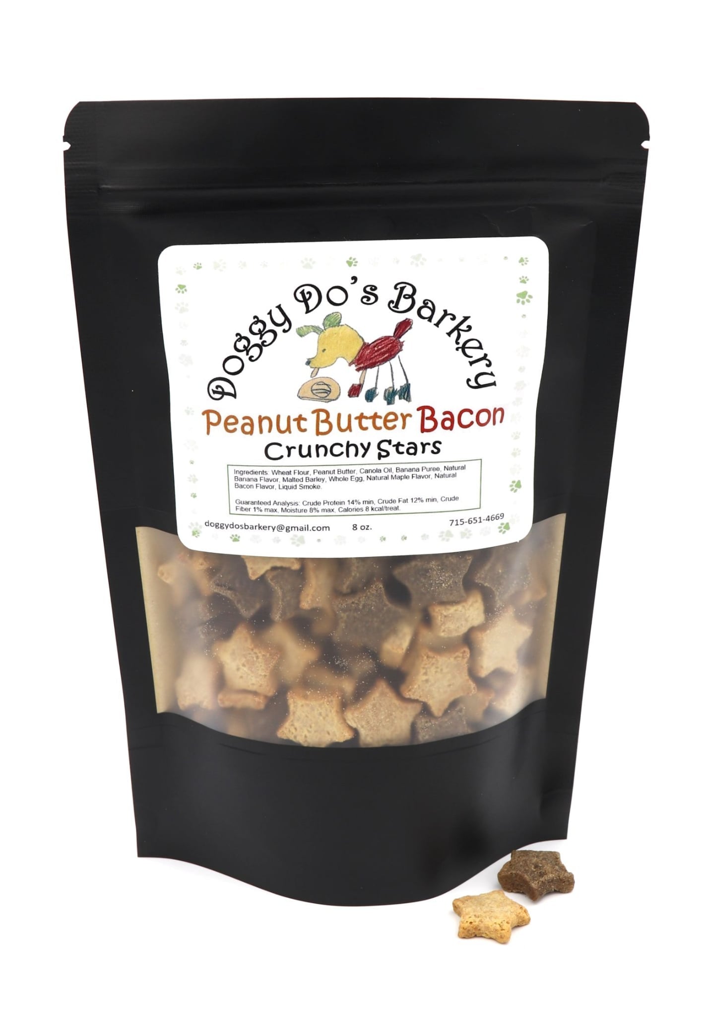 Peanut Butter Bacon Crunchy Stars