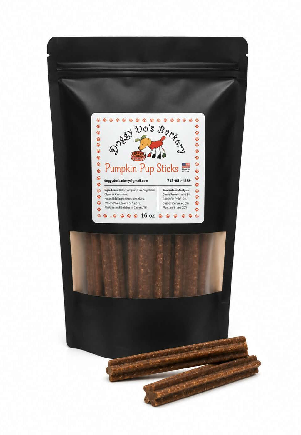 Pumpkin Pup Sticks